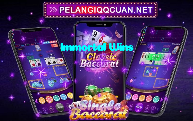 Immortal Wins casino presented on mobile device in Pakistan with slots and live games